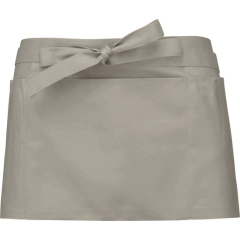 Awesome-Gifts - Professionele Horeca Sloof - K896 Bistro schort - Heupschort - Serveerschort - unisex - kort - 70 x 26 cm - per 10 stuks - onbedrukt - Beige