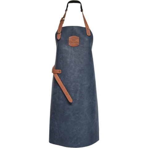 Cuisinova Keukenschort - Leder - Blauw