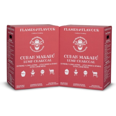 Cubaanse Marabu Houtskool Volume Voordeel 30 KG van Flames & Flavour Premium Restaurant Houtskool
