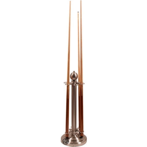 Brushed Steel Cue Stand 6 Cues