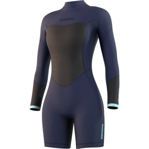 Mystic Brand Longarm Shorty 3/2mm Flatlock Women - Night Blue - XS