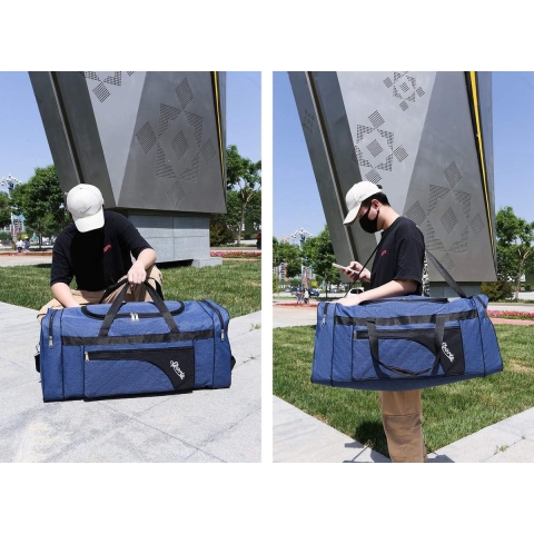 80L Opvouwbare Reistas, Sport Sporttas, Schoen Compartiment, Holdal, Lichtgewicht En Waterdicht, Grote Capaciteit, Unisex