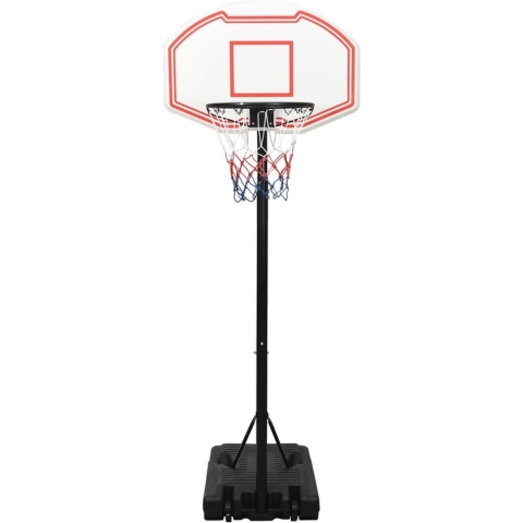 vidaXL Basketbalstandaard 237-307 cm polyetheen wit