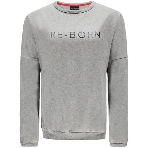 Re-Born Trui Ronde Hals Lange Mouw Dames - Grijs - Maat XL