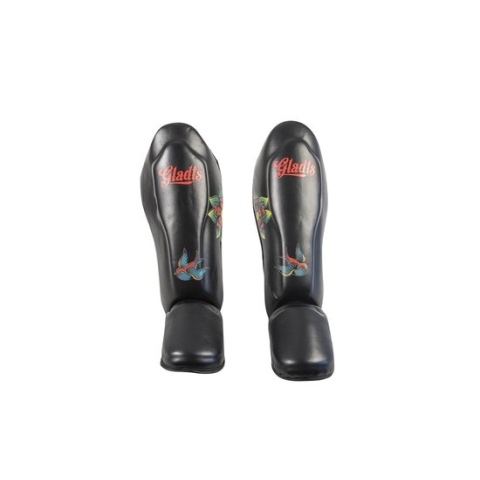 Gladts - Scheenbeschermer kickboksen - Tattoo style - Maat S - Scheenbeschermers - Scheenbeschermers kickboksen - Scheenbeschermers vechtsport - Scheenbeschermers kickboksen kind - Scheenbeschermers kickboksen dames