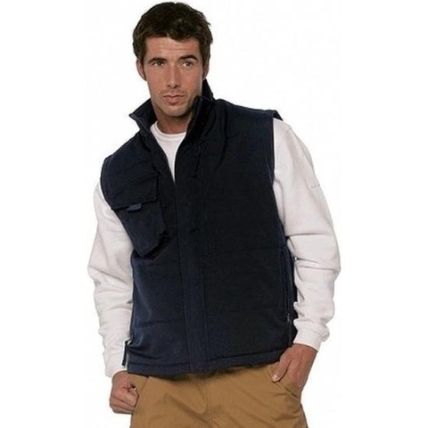 Outdoor/werk casual bodywarmer zwart voor heren - Outdoorkleding/werkkleding - Mouwloze vesten S (36/48)