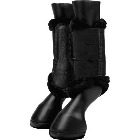 Le Mieux Fleece Edge Mesh Brushing Boot - Black/Black - Maat XL