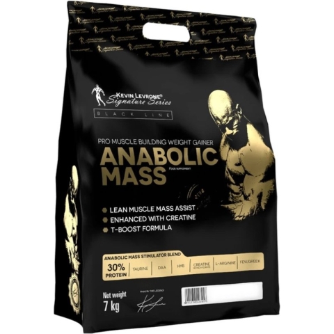 Kevin Levrone - Anabolic Mass - Mass Gainer met Creatine, DAA, Taurine, Fenugreek - Weight Gainer - Aardbei- 7000g