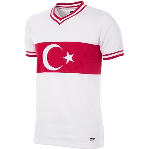 COPA - Turkije 1979 Retro Voetbal Shirt - M - Wit; Rood