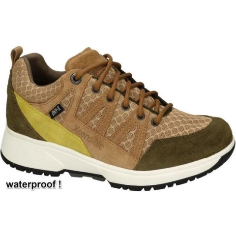 Xsensible -Dames - beige - wandelschoenen - maat 38