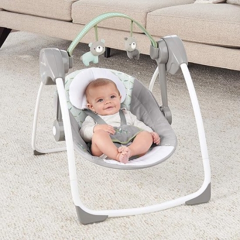 Kendrick Draagbare babyschommel met verschillende schommelsnelheden, melodieën en meer