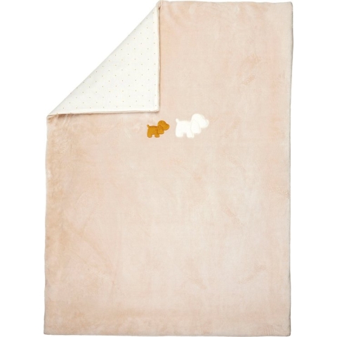 Nattou  Charlie - Dekentje Baby - Karamel - 135 x 100 cm