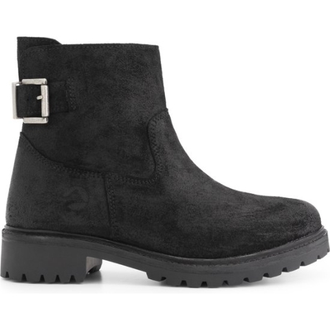 Travelin' Honefoss boots - Suede leren enkellaarsjes dames - Zwart leer - Maat 41