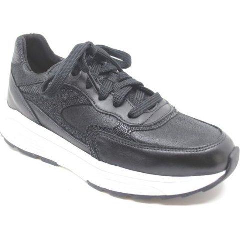 Xsensible, PONTE VECCHIO, 33002.5.4.001, Zwarte Next Generation Stretchwalker sneakers wijdte G