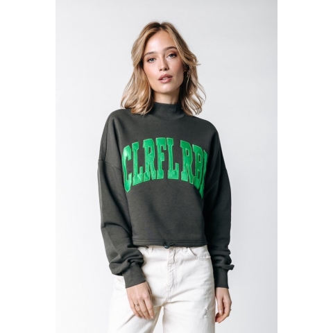Colourful Rebel Logo Patch Elastic Sweat - XS