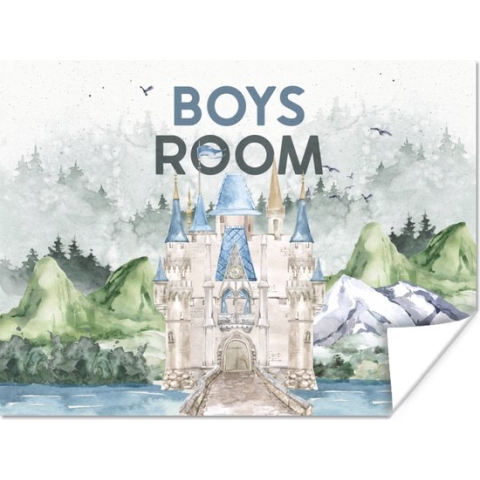 Poster Quotes - Boys room - Spreuken - Kinderen - Kids - Baby - Jongens - Boys - 160x120 cm XXL - Poster Babykamer