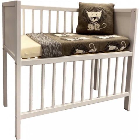 Colorfull Home - Wieg - Co-sleeper - Bedside - Gesloten - 40x80 - White Wash