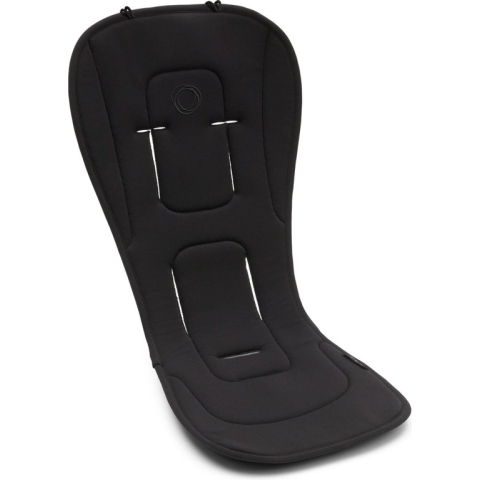 Bugaboo dual comfort seatliners voor kinderwagens, Midnight Black