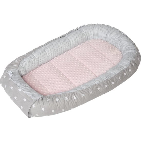 Babynestje,100% katoen, campingbedje voor baby's en zuigelingen, 90 x 50 x13 cm, uitneembaar inzetstuk l