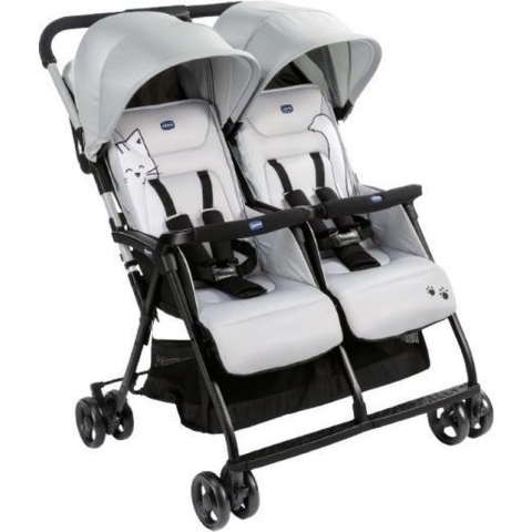 Chicco Ohlala Twin Buggy - Silver Cat