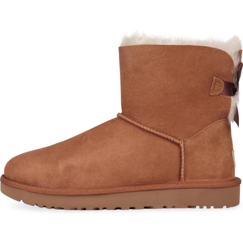 UGG Mini Bailey Bow II Dames Laarzen - Chestnut - Maat 38