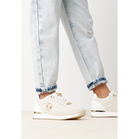 Mexx Sneaker Gitte Glitter Mini Meisjes - Off White - Maat 31