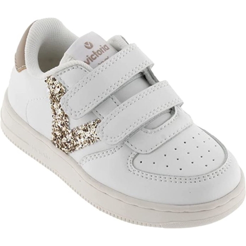 Victoria Meisjes Sneaker Wit/Goud WIT 27