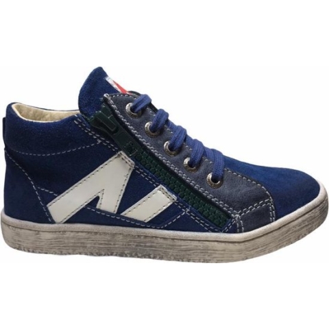 Naturino N rits veter hoge sneakers 4191 blauw mt 24