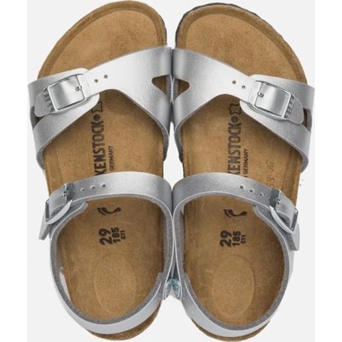Birkenstock Meisjes Sandalen - Silver - Maat 26