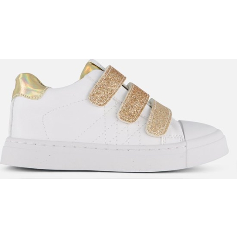 Klittenbandschoenen | Meisjes | white gold | Leer | Shoesme | Maat 23