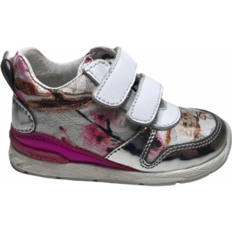 falcotto meisje velcro sneakers daisy fuxia wit mt 21