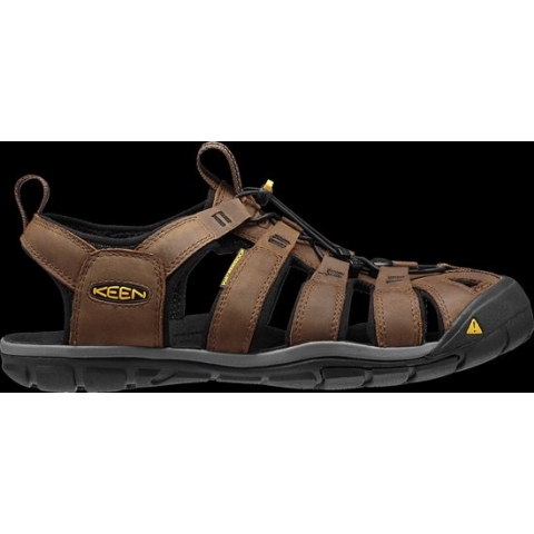 Keen Clearwater Heren Wandelsandalen Dark Earth/Black | Bruin | Leer | Maat 44 | K1013106
