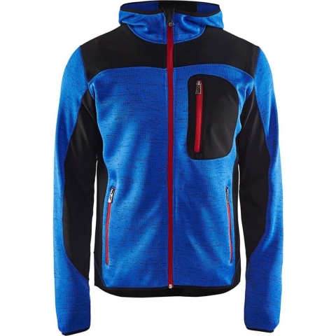 Blaklader Gebreid vest met softshell 4930-2117 - Mannen - Kobaltblauw/Zwart - XL