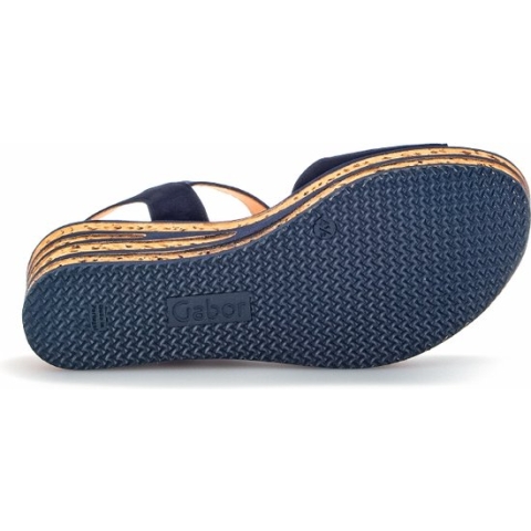 Gabor 651 Sandalen - Met Sleehak - Dames - Blauw - Maat 38