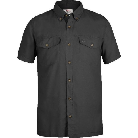 Fjallraven Abisko Vent Shirt SS - heren - blouse korte mouwen - maat S - grijs