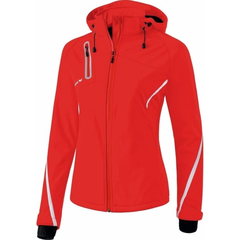 Erima Function Softshell Jas Dames - Rood / Wit | Maat: 46