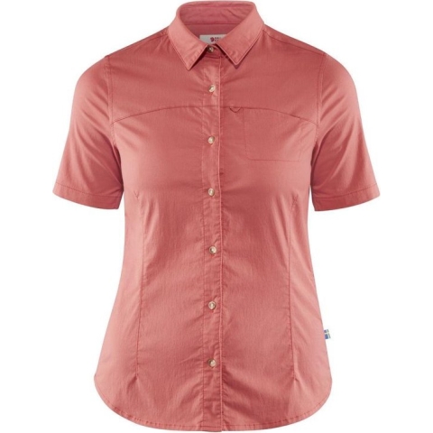 Fjallraven High Coast Stretch Shirt - Dames - Blouse korte mouwen - rood