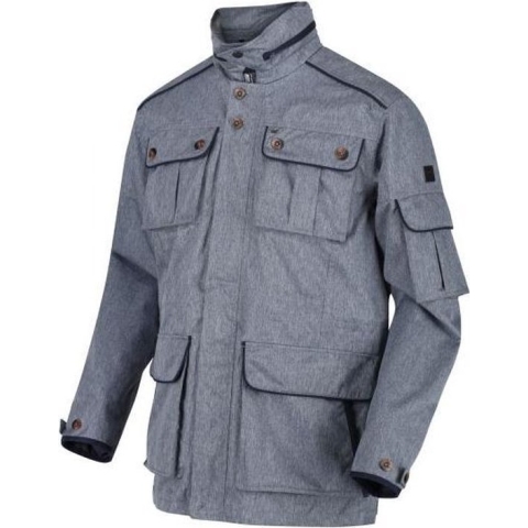 Regatta Elmore Waterdichte Outdoorjas Jeansblauw Maat L