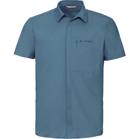 Vaude Men's Neyland Shirt II - Outdoorblouse - Heren - Korte mouwen - Blauw - Maat XL