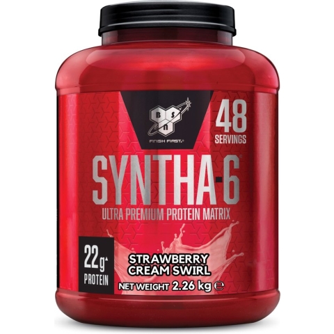 BSN Syntha-6 Protein Eiwitshake - Proteine Poeder Strawberry Cream Swirl - Premium Whey Protein - 2260 gram (48 shakes)