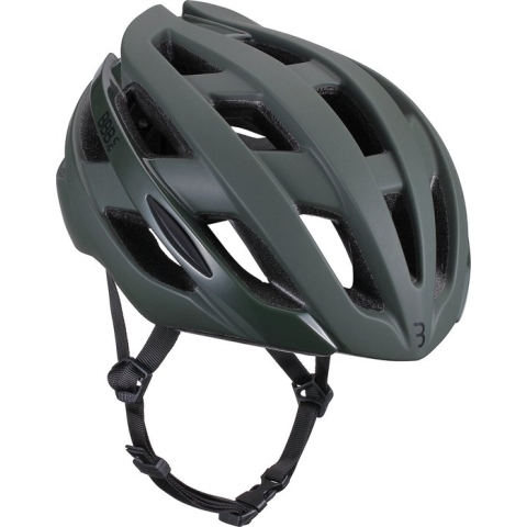 BBB Cycling Hawk Racefiets Helm - Wielrenhelm - Fietshelm Volwassenen - Sporthelm - Mat Olijf Groen - Maat L - BHE-151
