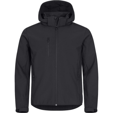 Clique Basic Hoody Softshell - Zwart - Maat S