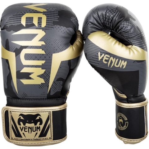 Venum Bokshandschoenen Elite Dark Camo Gold Kies hier uw maat Bokshandschoenen: 10 OZ