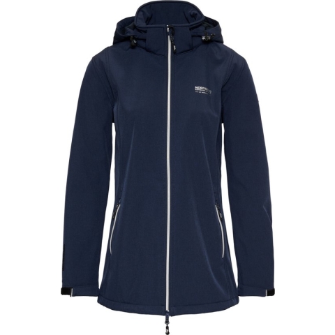 Nordberg Ronda - Softshell Outdoor Zomerjas Dames - Navy/Donkerblauw Melange  - Maat S