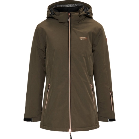 Nordberg Astera Winterjas - Dames - Softshell - Legergroen - Maat L