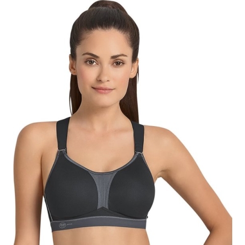 Anita Active Dynamix Star - Sportbeha - Dames - Zwart/Antraciet - 75B