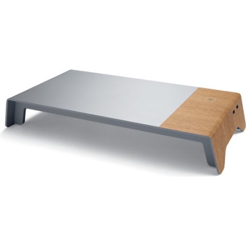 Sigel Smartstyle - monitorstandaard - USB 3.0 + inductie-acculader - 52x25x8cm - SI-SA405