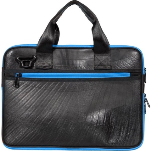 Ecowings Panther - circulaire laptoptas van upcyclede autoband