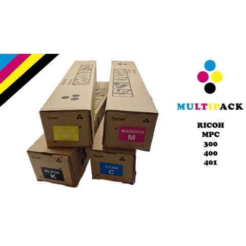 Multipack Toner Ricoh MP C300 / 400 / 401  BK / C / M / Y – Compatible