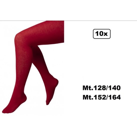 10x Maillot rood in 2 maten - mt.128/140 en 152/164 - Piet Sinterklaas evenement thema feest festival kou